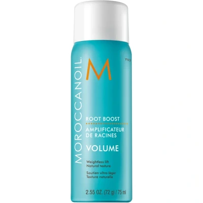 Bild av Moroccanoil Root Boost hårspray, volym och hårlyftare behandling med arganolja, närande formel, bärnstensfärgad doft, 75ml