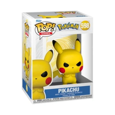 Bild av Funko POP! Spel: Pokemon Grumpy Pikachu Amazon Exclusive Samlingsbar vinylfigur Presentidé Officiell Merchandise Leksaker för barn och vuxna Fans av videospel Modellfigur samlare