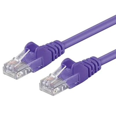 Bild av PremiumCord nätverkskabel, Ethernet, LAN &amp; Patch kabel CAT5e, UTP, snabb flexibel och robust RJ45 1 Gbit/S, AWG 26/7, kopparkabel 100% Cu, violett, 5 m