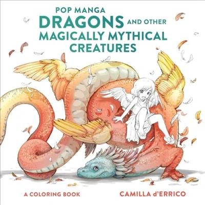 Bild av Pop Manga Dragons and Other Magically Mythical Creatures: A Coloring Book