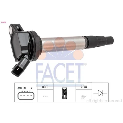 Bild av FACET 9.6436 Bobine d&#039;allumage TOYOTA: Yaris II 3/5 portes, Auris 5 Break