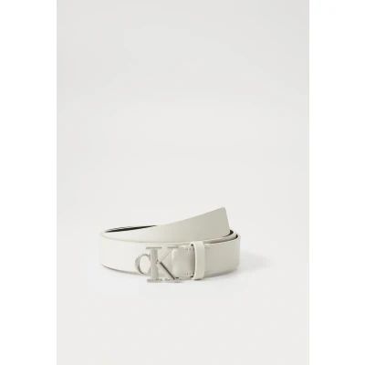 Bild av Calvin Klein Jeans Monogram Plaque Buckle Skärp, Storlek: 80, White