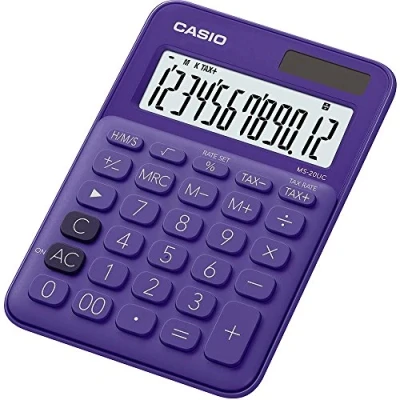 Bild av Casio MS 20UC skrivbordsräknare Blå