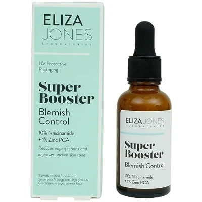 Bild av Eliza Jones Serum Super Booster 30 ml för att minimera hudveck, missfärgningar, fina linjer och förbättra ojämn hudton (Super Blemish Control)