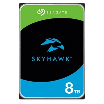 Bild av Seagate SkyHawk, 8 TB, Intern Hårsddisk, 3,5&quot;, SATA, 6 GB/s, 64MB cache, för säkerhetskamerasystem, 3 års Rescue Services, FFP (ST000VXZ10)