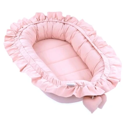Bild av babynest kokong nyfödd 90 x 50 cm Handgjort gosbo av bomull