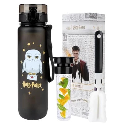 Bild av Wizarding World Tritan BPA fri Dricks Vattenflaska För Sport Perfekt som Present Tillverkad av läckagesäker Drycker Harry Potter 1000ml
