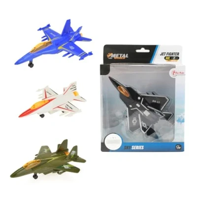 Bild av Toi Toys Metal Pull back Fighter Plane