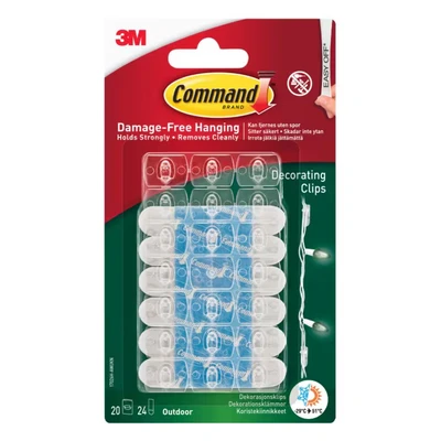 Bild av 3M Command Dekorationsklämmor för utomhusbruk 20 pack