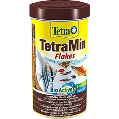 Bild av TetraMin Huvudfoder För alla Prydnadsfiskar i Flockform Plus Prebiotika, 500 ml