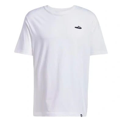 Bild av adidas För Män LOUNGE SLIDE GRAPHIC T SHIRT, white, L