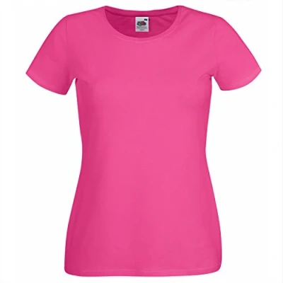 Bild av Fruit of the Loom Original T skjorta för kvinnor, fuchsia, XXL