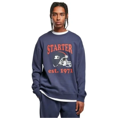 Bild av Starter Football Crewneck Sweatshirt, Storlek: Small, Darkblue
