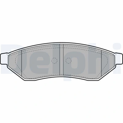 Bild av DELPHI LP1946 Jeu de plaquettes frein non préparé pour indicateur d&#039;usure avec tôle anti bruit sans accessoires CHEVROLET: Epica Berline