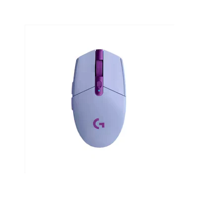 Bild av Logitech G305 Lightspeed trådlös gamingmus, HERO sensor, 12 000 DPI, lätt, 6 programmerbara knappar, 250 timmars batteritid, inbyggt minne, kompatibel med PC/Mac Lila