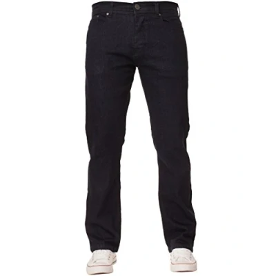 Bild av Nya ENZO stretch raka ben normal passform klassiska enkla denim jeans, BLÅ, 32W X 34L