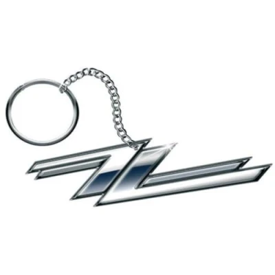 Bild av ZZ Top Twin Zees logo nyckelring standard
