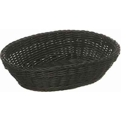 Bild av APS korg, oval &quot;PROFI LINE&quot; korg av polypropylen mått: 25 x 19 cm/höjd: 6,5 cm/färg: svart