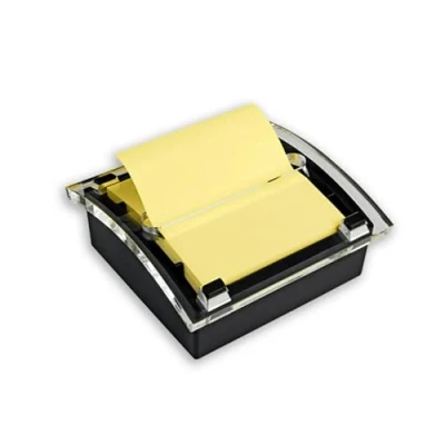 Bild av Post It Popup noter dispenser för 3 x 7 cm anteckningar, svart dispenser, 50 ark