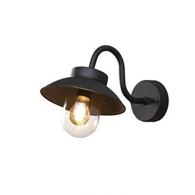 Bild av Konstsmide Utomhusvägglampa Vega Mini, bredd 22 cm, svart