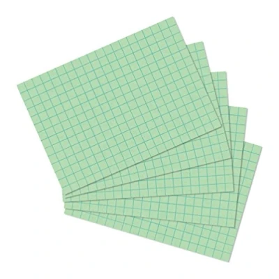 Bild av herlitz indexkort A6, rutig, grön, 100 stycken