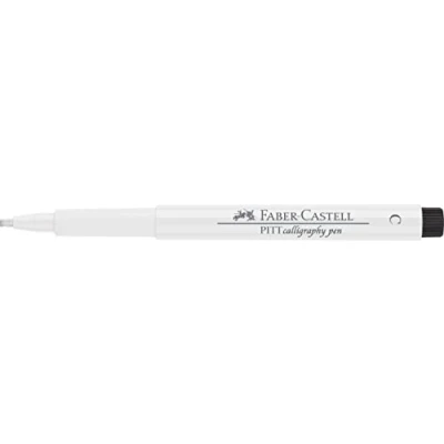 Bild av Faber Castell Konst &amp; Grafisk Pitt Artist Pen Kalligrafi Indien Bläckpenna, Vit, Enkel Penna, För Konst, Hantverk, Teckning, Skissning, Hem, Skola, Universitet, Färgning