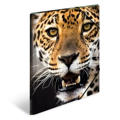 Bild av Herma elastisk mapp djur med leopardmotiv A3 Leopard