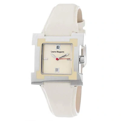 Bild av LAURA BIAGIOTTI Quartz kvinnors analog klocka med rem i läder LB0038L 05, Silver, 28MM,