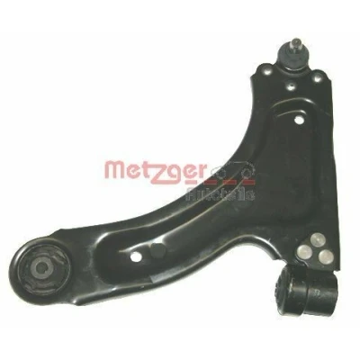 Bild av METZGER 58004501 Bras de suspension avec support en caoutchouc, rotule Essieu avant gauche, inférieur barre oscillant transversal