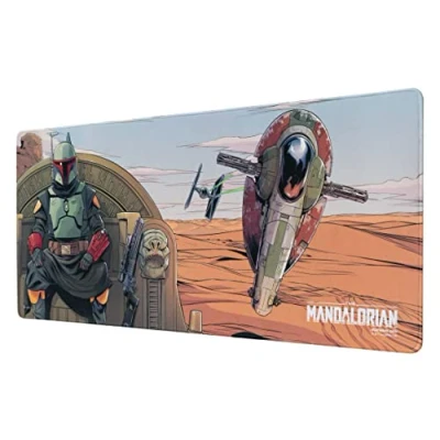 Bild av Grupo Erik Star Wars The Book Of Boba Fett XXL Mouse Mat Desk Pad 31.5&quot; x 13.78&quot; Non Slip Rubber Base Pad, Gaming Keyboard Mandalorian Gifts