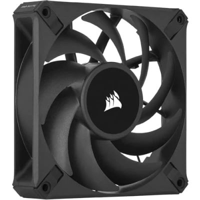 Bild av Corsair AF120 ELITE Högpresterande 120mm PWM Fluid Dynamic Bearing Fläkt med AirGuide Technology (Low Noise, Stöd för läget Zero RPM) Enkelpack Svart