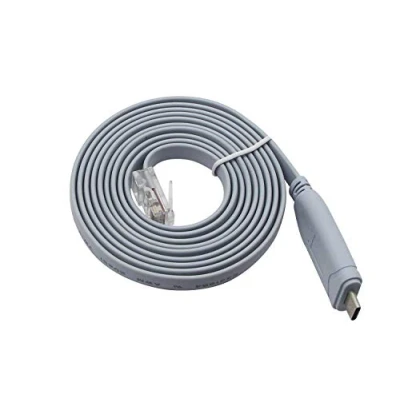 Bild av QiCheng&amp;LYS Cisco konsolkabel 9 stifts DB9 kvinnlig seriell RS232 port till RJ45 hane Cat5 Ethernet LAN övergångskonsolkabelbrytarkabel (USB C 1.8m)