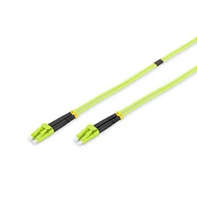 Bild av DIGITUS DK 2533 01 5 Fiberoptisk Kabel OM5 1 m LC till Duplex 1/10/40/100 Gbit/s MM Multimode LAN Fibertyp: 50/125 µ Limegrön (Lime Green)