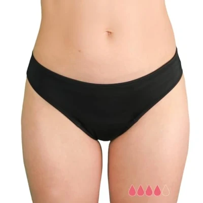 Bild av MYLILY period bikini underdelar tonåringar tjejer låg midja tonårsflickor badkläder för simning (S)