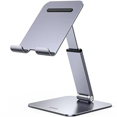 Bild av UGREEN Tablettställ Höjdjusterbar Tabletthållare Aluminium Justerbar Höjd Kompatibel med iPad Pro Air Mini 11 12,9 Galaxy Tab S9+ Redmi Pad Huawei MatePad iPhone upp till tum.