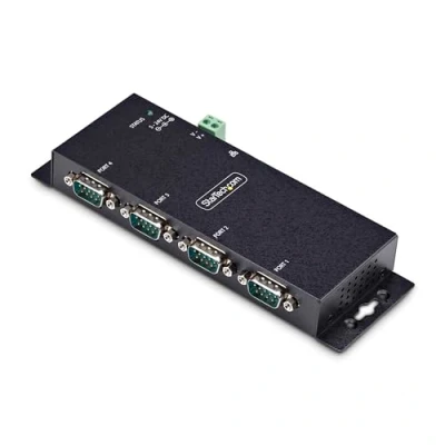 Bild av StarTech.com 4P Serial to Ethernet Adapter IP LAN RS232 DB9 Converter device server TAA Compliant