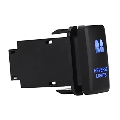 Bild av Vippströmställare, ABS 12V Blå LED bil Auto På Av Vippströmställare Växelbrytare Biltillbehör Passar till Toyota Hilux/Landcruiser/VIGO(REVERSE LIGHTS)