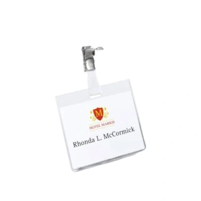 Bild av Durable 860319 Namnskylt med clips 60x90mm (mini frp), transparent, 5 stycken