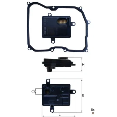 Bild av Hydraulikfilter, automatväxel MAHLE ORIGINAL HX 275D