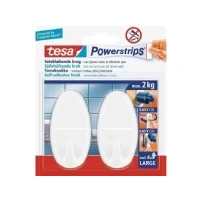 Bild av tesa Powerstrips Hooks Large Oval self adhesive White