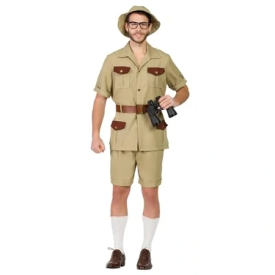 Bild av Boland Kostym safari ranger för vuxna 4 delar, karnevalkostym temafest eller karneval, djurvård