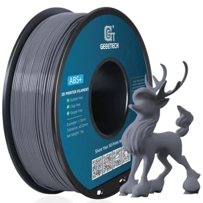 Bild av GEEETECH ABS Filament 1,75 mm, 3D skrivarfilament 1KG spole, dimensionell noggrannhet +/ 0,03 grå