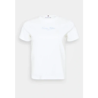 Bild av Tommy Hilfiger Curve Script TEE Tshirt med print, Storlek: 50, Ecru