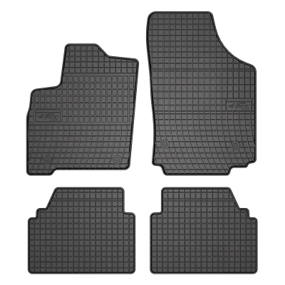 Bild av FROGUM 543015 Ensemble de tapis sol Caoutchouc avant et arrière 4 noir Sur mesure OPEL: Meriva A, B