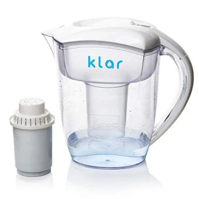 Bild av Klar Water Fluoridvattenfilter kanna 3,5 l tar bort fluorid, bly, mikroplast, PFOA, PFAS, bekämpningsmedel alkaliskt PH med klart vatten