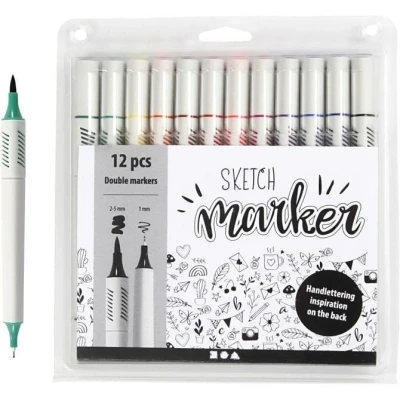 Bild av Creativ Company Sketch Marker 12 st (Mixade färger)