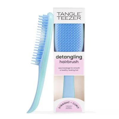 Bild av Tangle Teezer Ultimate Detangler borste för vått och torrt hår, eliminerar knutar minskar brott alla hårtyper, denimblues