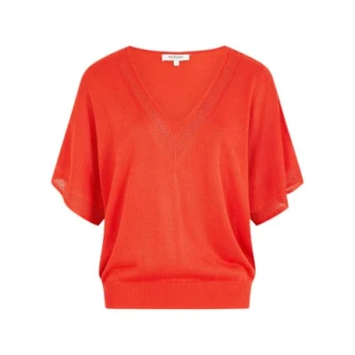 Bild av Morgan Vneck Short Sleeves Tshirt bas, Storlek: Small, Orange foncé