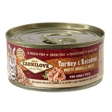 Bild av Turkey &amp; Reindeer Adult Våtfoder för Katt 12 st x 100 g