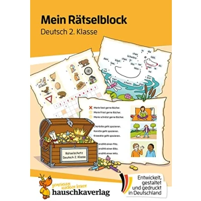 Bild av Das ratselbuch fur die grundschule t682 mein ratselblock deutsch 2. klasse A5 ubungsblock: Übungsblock